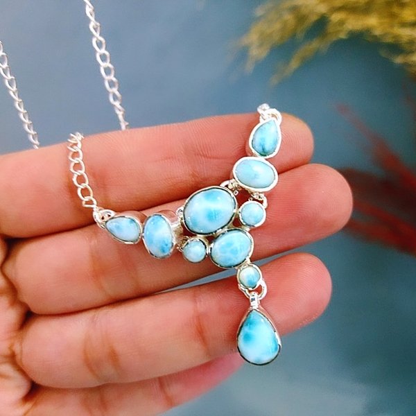 Larimar taşı kolye